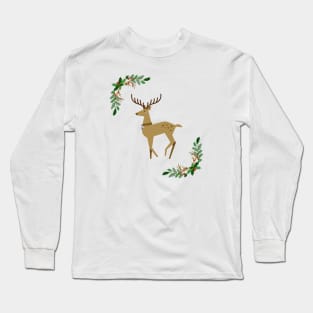 Reindeer (light background) Long Sleeve T-Shirt